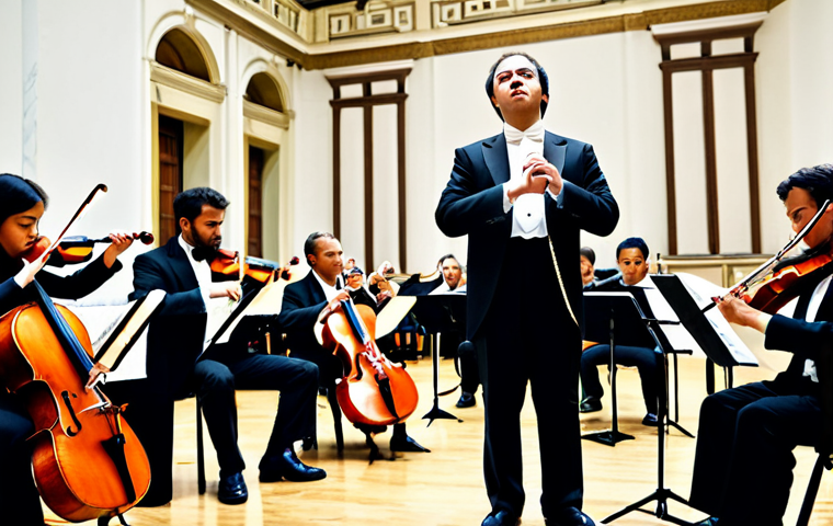**

"A diverse group of musicians in an orchestra, fully clothed in formal attire, performing a classical piece in a grand concert hall. Instruments include violins, cellos, flutes, clarinets, trumpets, and percussion. The conductor is leading with passion and precision. Perfect anatomy, natural proportions, safe for work, appropriate content, professional, family-friendly, high quality."

**