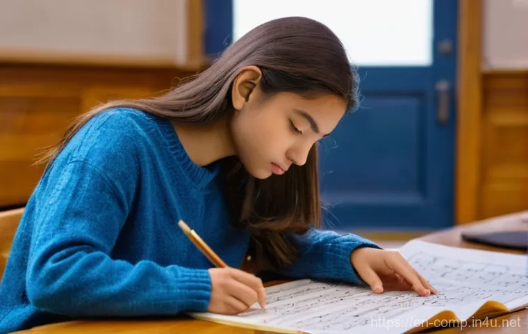 작곡가 자격증 실기 꿀팁 - **Prompt: Focused Musician Deciphering Exam Blueprint**
    A realistic, high-definition image of a ...