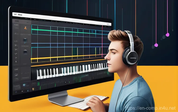 작곡가 자격증 실기 꿀팁 - **Prompt: Focused Musician Deciphering Exam Blueprint**
    A realistic, high-definition image of a ...
