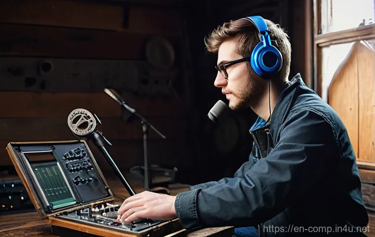 작곡가 자격증과 사운드 디자인 - **Prompt Title: The Artisan of Soundscapes**

    **Description:** A focused young adult, in their l...