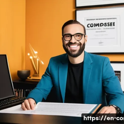 작곡가 자격증으로 국내외 대회 참가 - **Prompt 1: The Accomplished Composer's Professional Declaration**
    A detailed, professional phot...